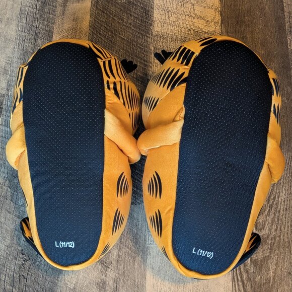 Garfield Slippers Oversized Plush Orange Shoes Nickelodeon Large - Picture 7 of 9